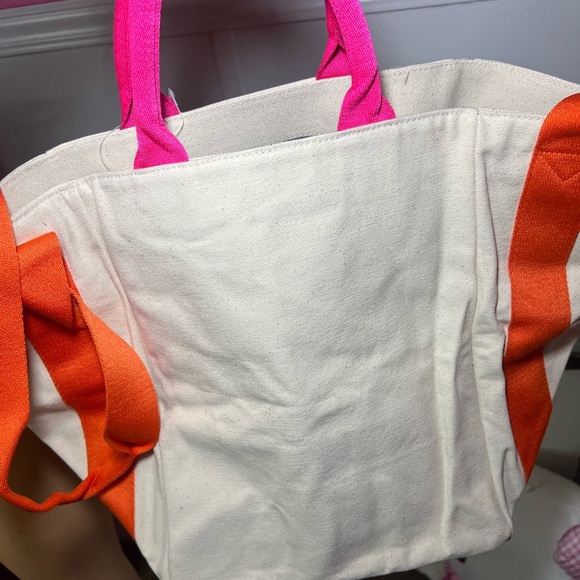 Victoria's Secret Pink and Orange Tote Bag - Picture 3 of 8